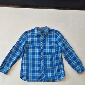 Plaid Button Up Blouse Like Penny 's On BIG Bang Theory